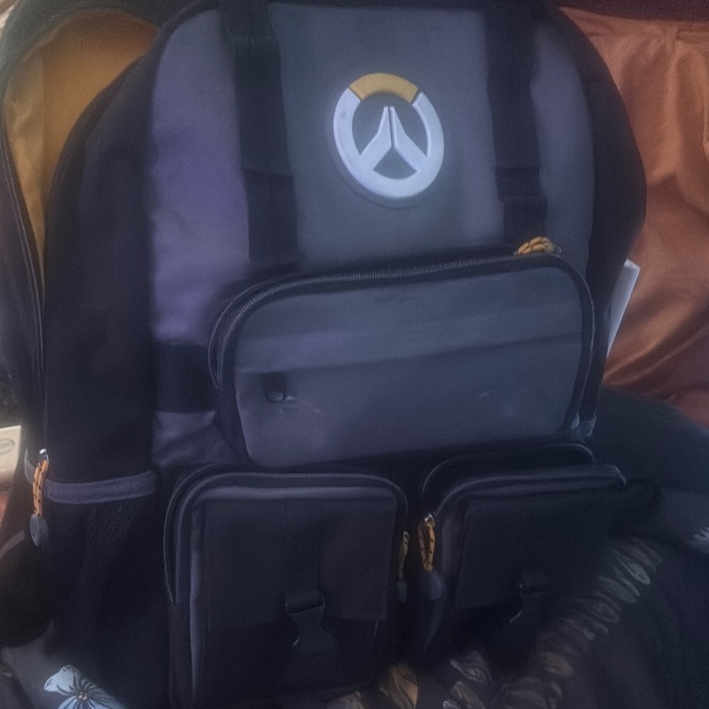 Black and Gray Backpack with Minimalist Design